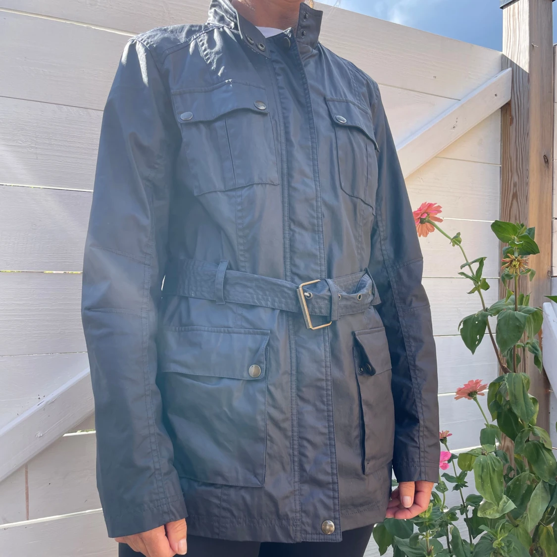 Marinblå höstjacka - 90