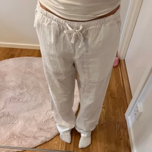 Linnebyxor💋 - Vita linne byxor från Gina tricot💗sparsamt använda 
