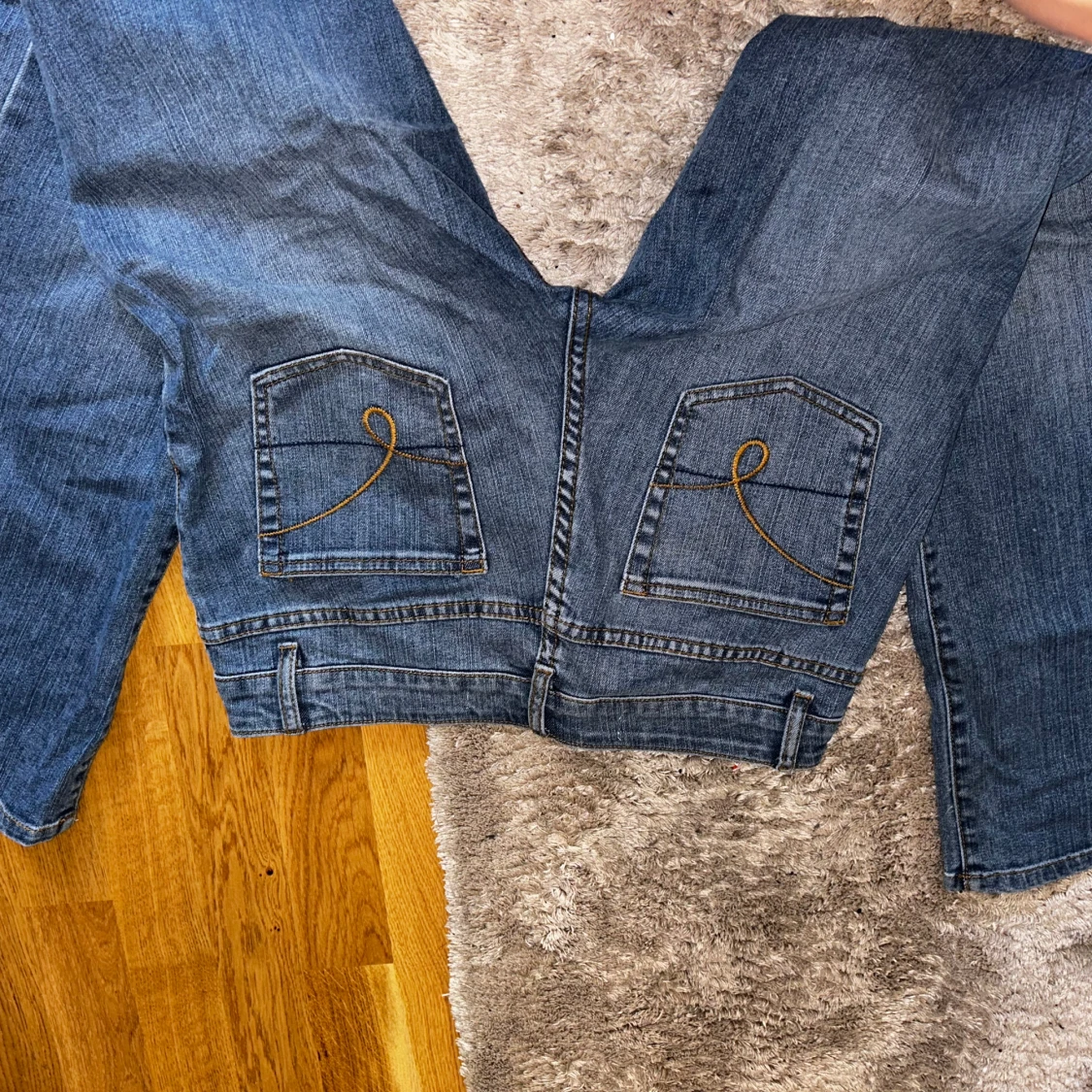 Blå bootcut jeans - 91