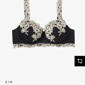 Svart och beige spets-bh - Jättefin bh från intermisimi, stolek 75b. Helt Oanvänd