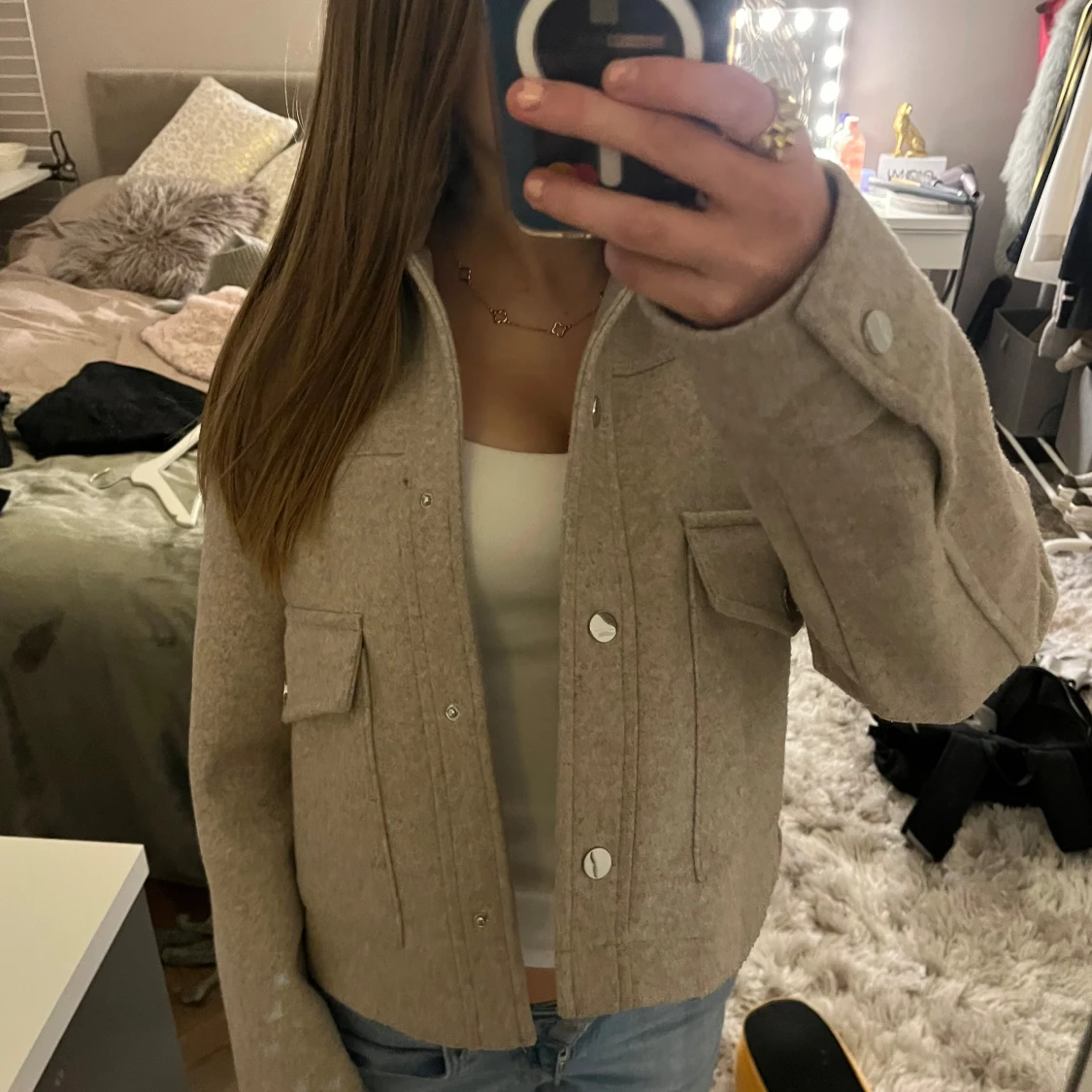 Beige jacka från Zara - 3