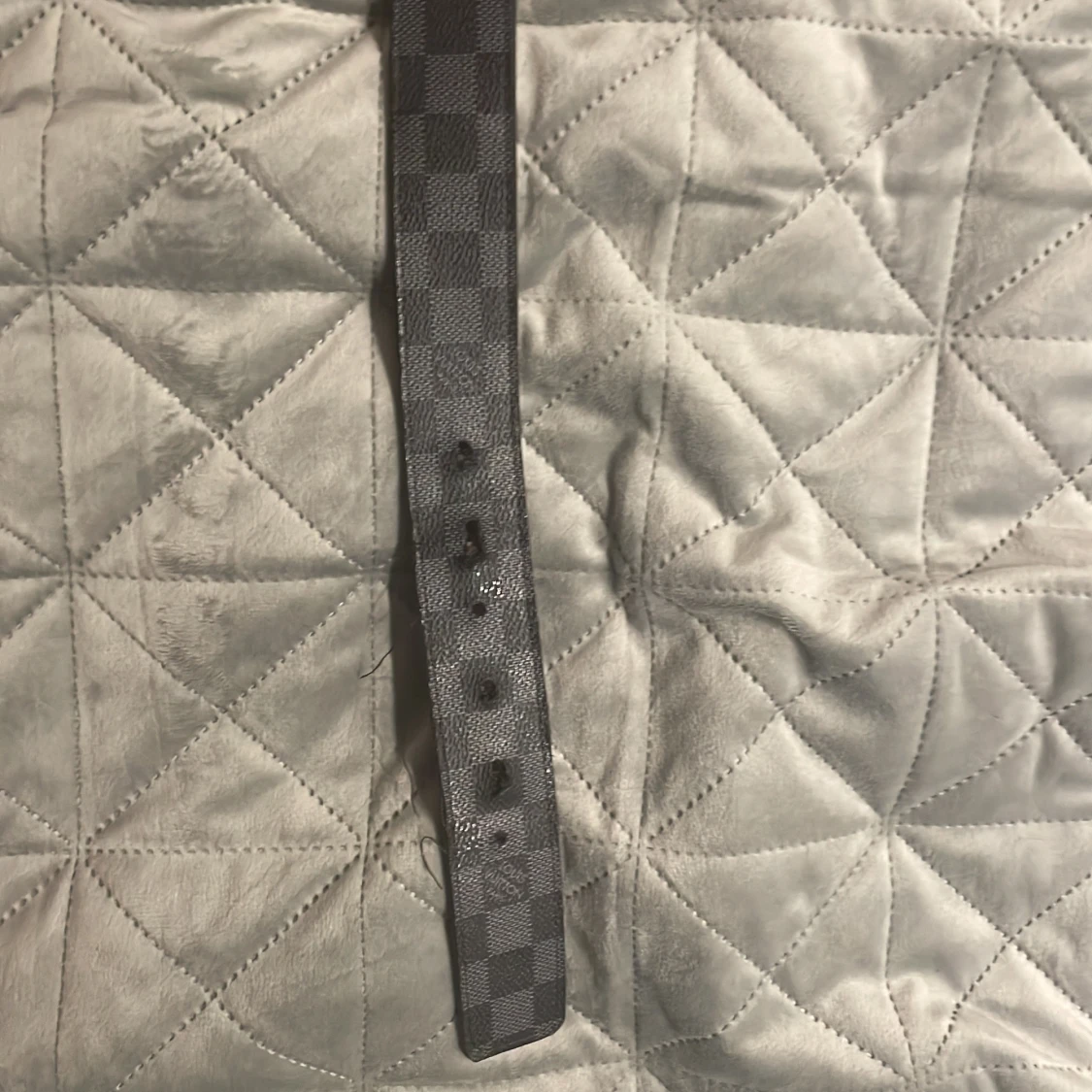 Svart rutigt bälte - 90