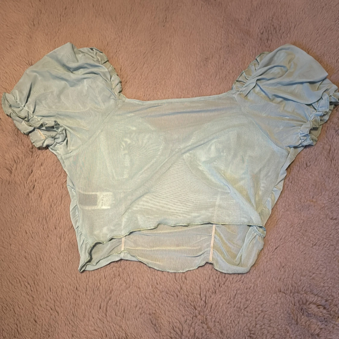 Blågrön topp med snäckdetaljer från Romwe - 1