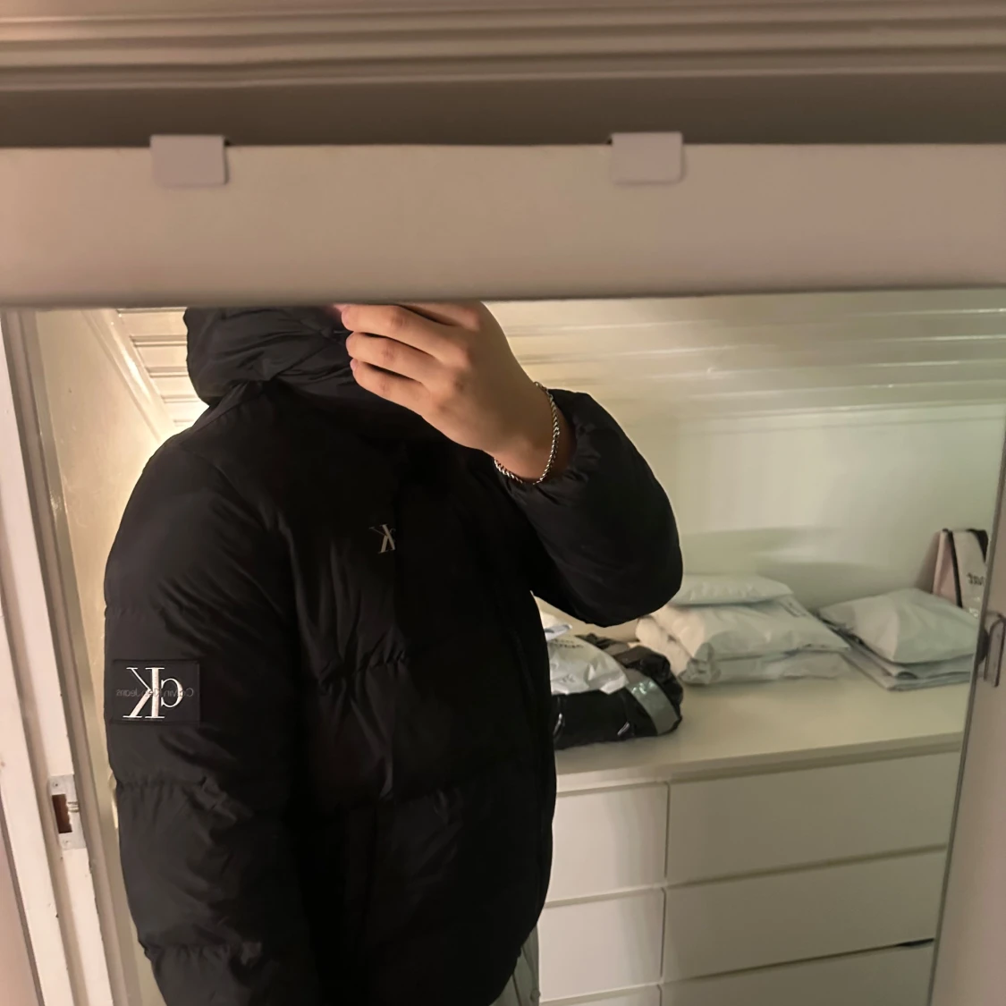 Svart dunjacka från Calvin Klein - 90