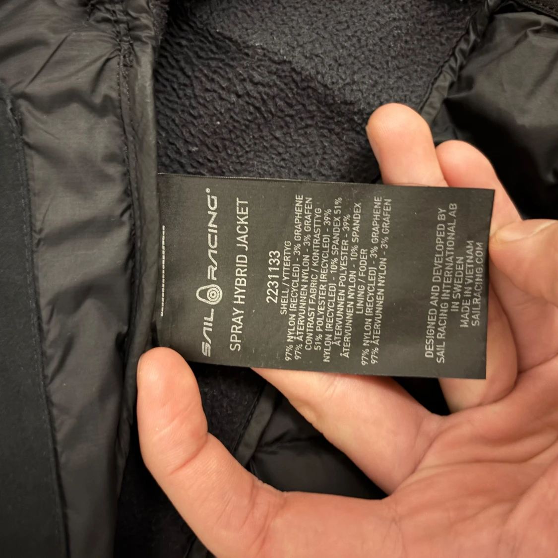 Svart Spray Hybrid Jacket från Sail Racing - 92