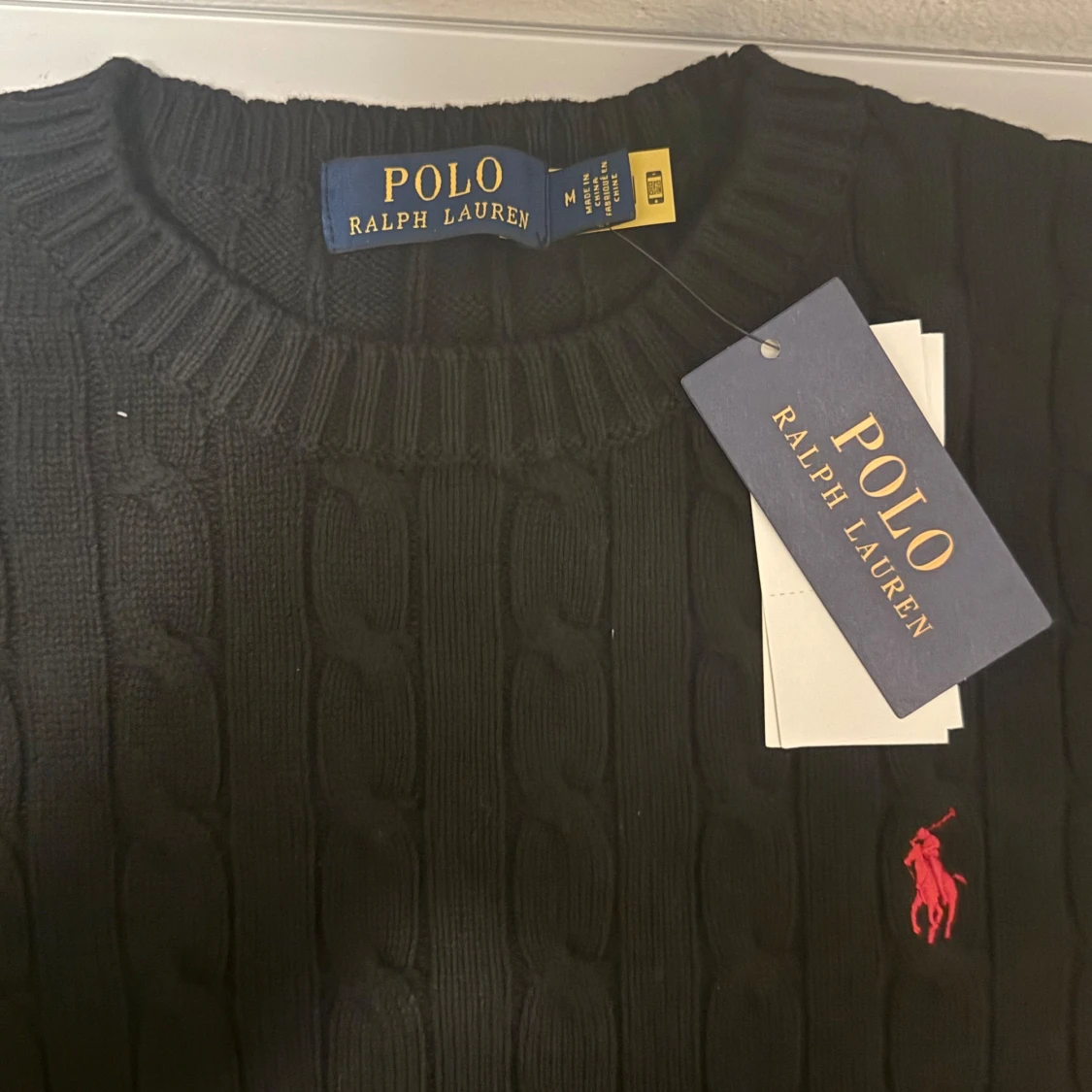 Svart stickad tröja från Ralph Lauren - 90
