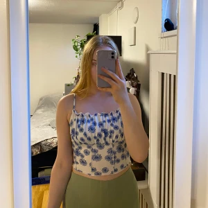 Blå topp, s - Blommig