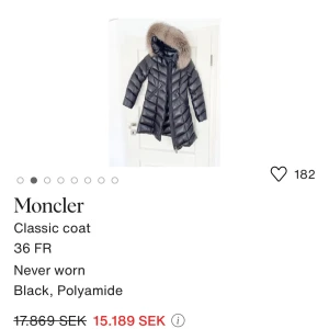 Moncler jacka / kappa - Fint skick! Varm och skön