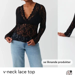 Spets tröja - Svart Spets tröja, kom privat för egna bilder