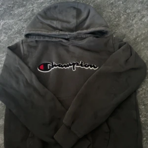 Champion hoddie - Svart/grå hoddie ifrån champion.🖤🩶 Den har inte snöret kvar Lite sönder på armen men de märker man inte🖤🩶
