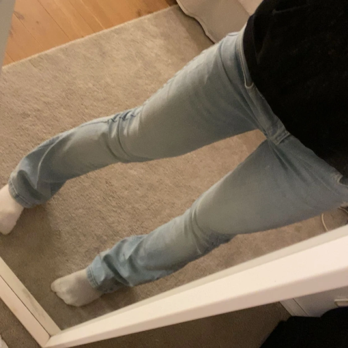 Ljusblå bootcut jeans från H&M
