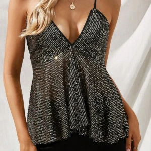 Topp - Topp med paljetter. Använd 1 gång😋