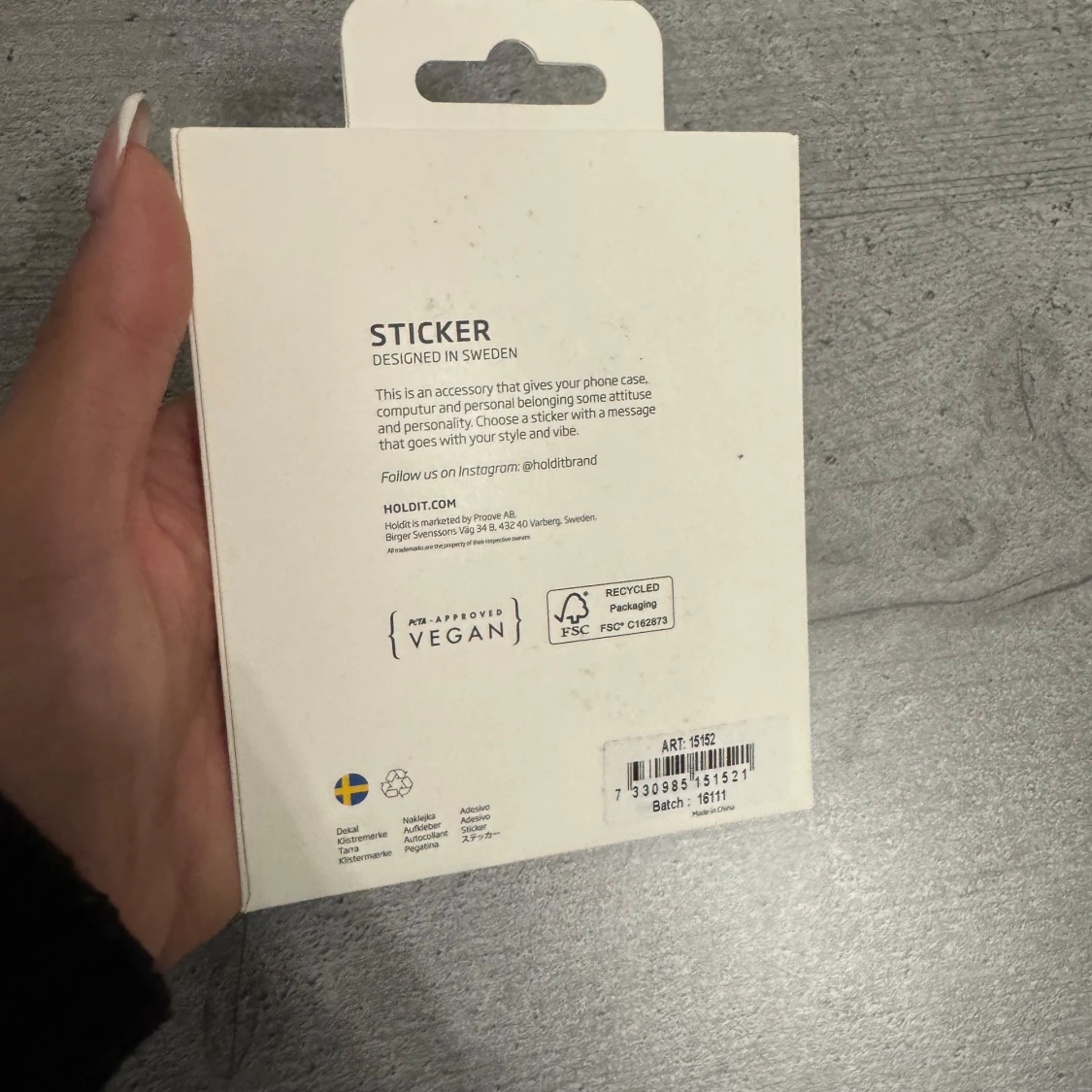 Sticker från Holdit med 'Sunday Vibe' - 91