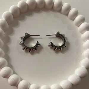 Edblad örhängen  - Jag säljer ett par edblad örhängen. Dom har taggar och är silvriga.