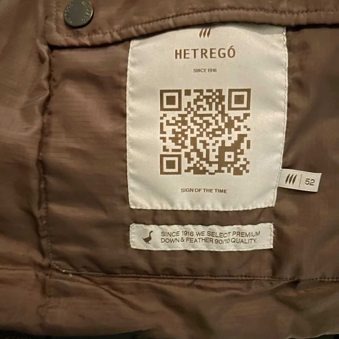 Svart dunjacka från Hetregó - 91