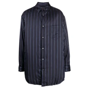 Maison Margiela Padded Shirt - Maison Martin Margiela striped padded satin shirt. Sz L
