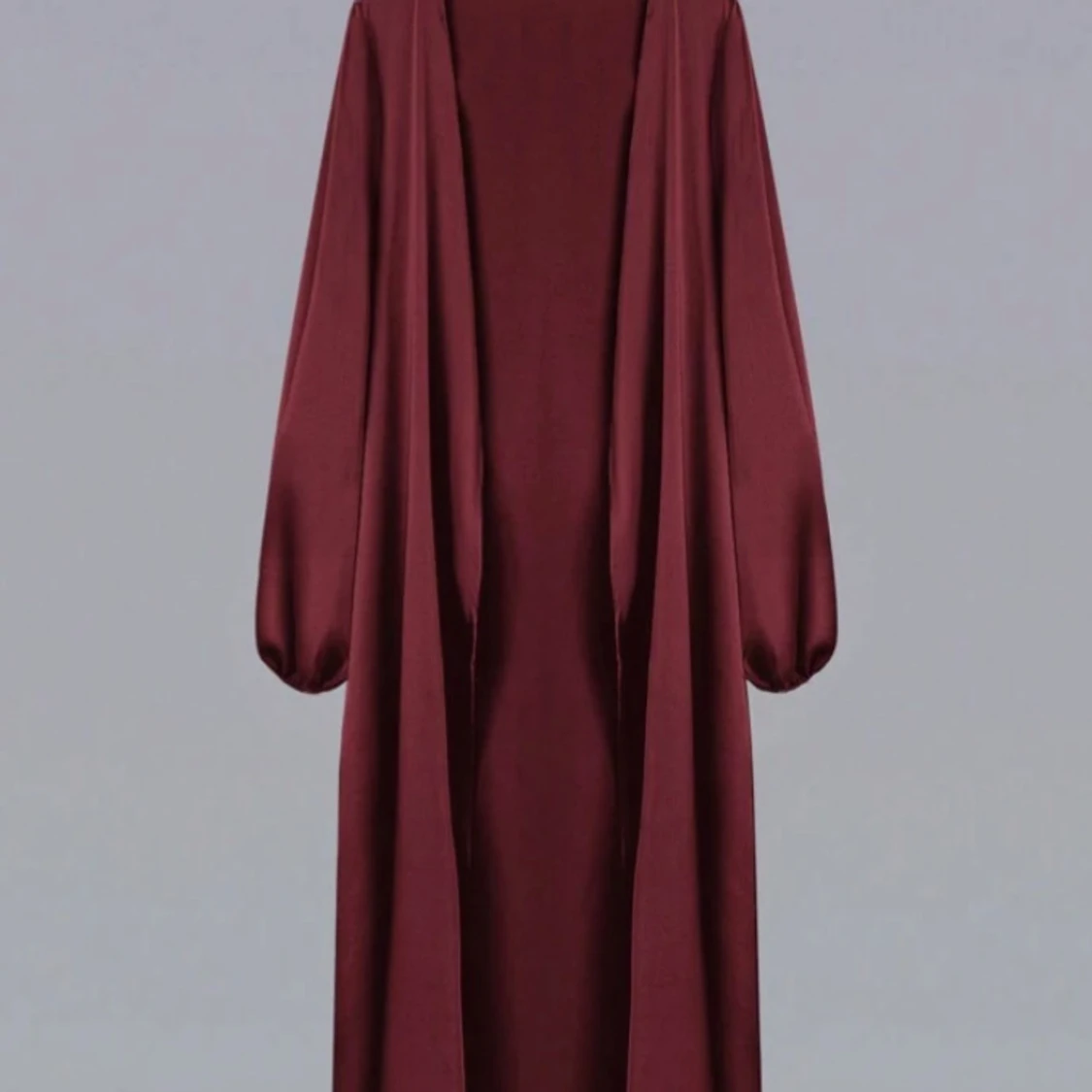 Vinröd långklänning