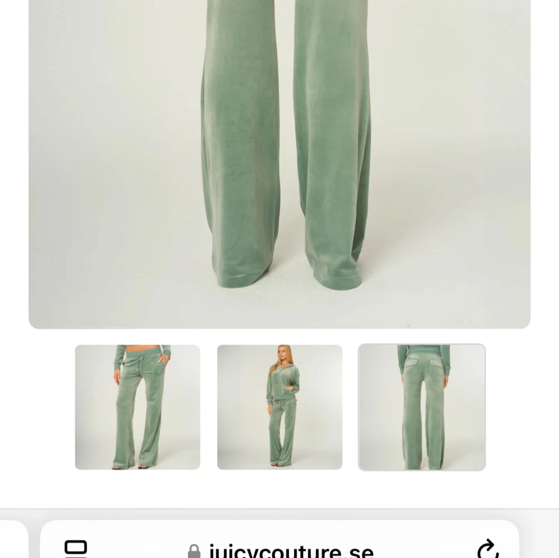 Gröna velourbyxor från Juicy Couture - 2