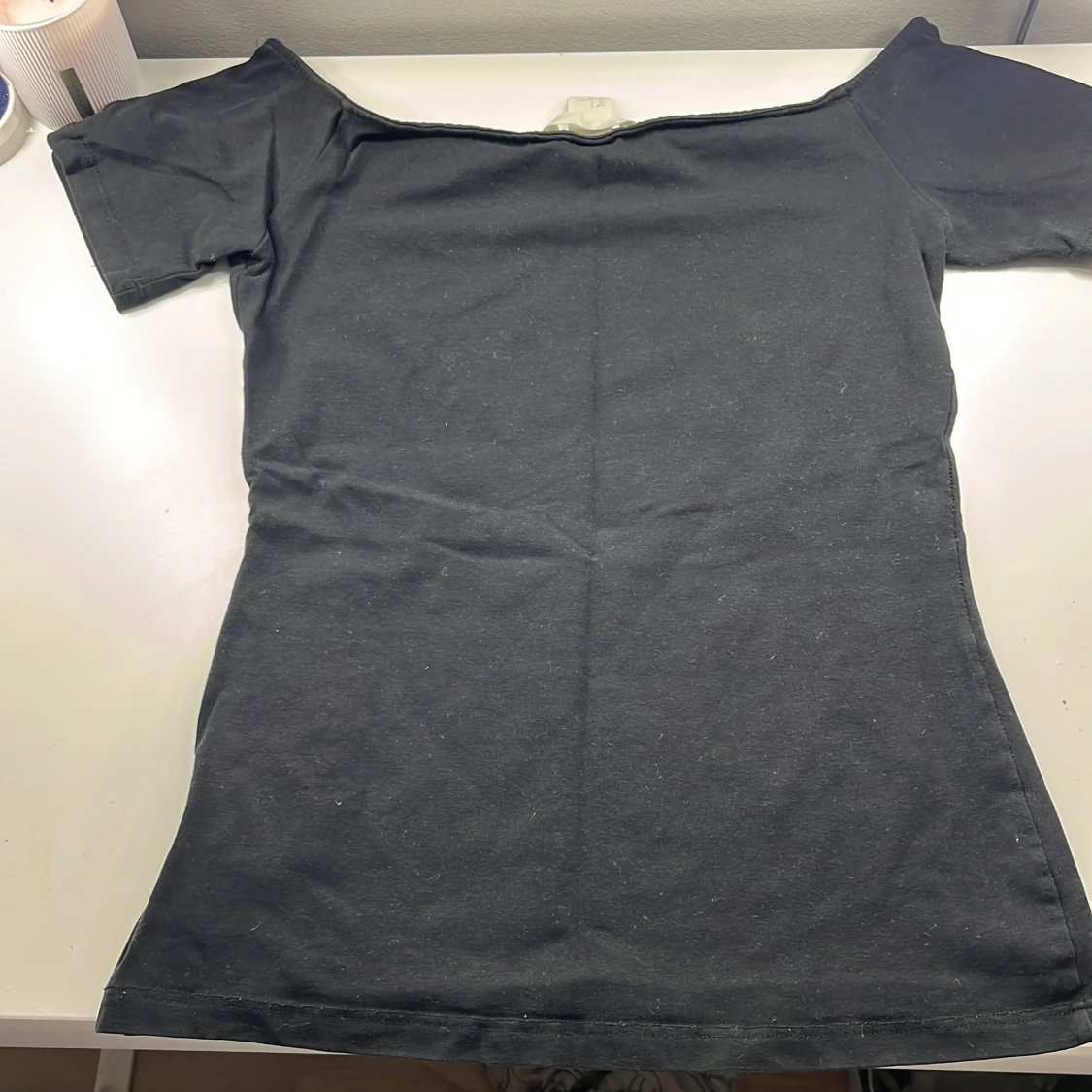 Svart offshoulder topp från H&M - 1