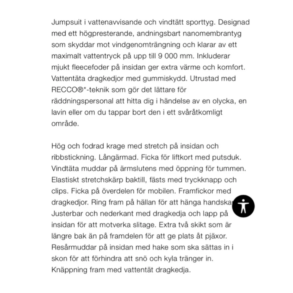 Svart skisuit från Zara - 4