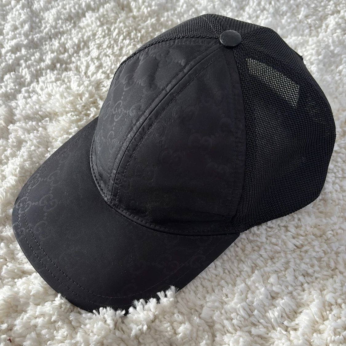 Gucci Nylon Baseball Keps - Svart - 1