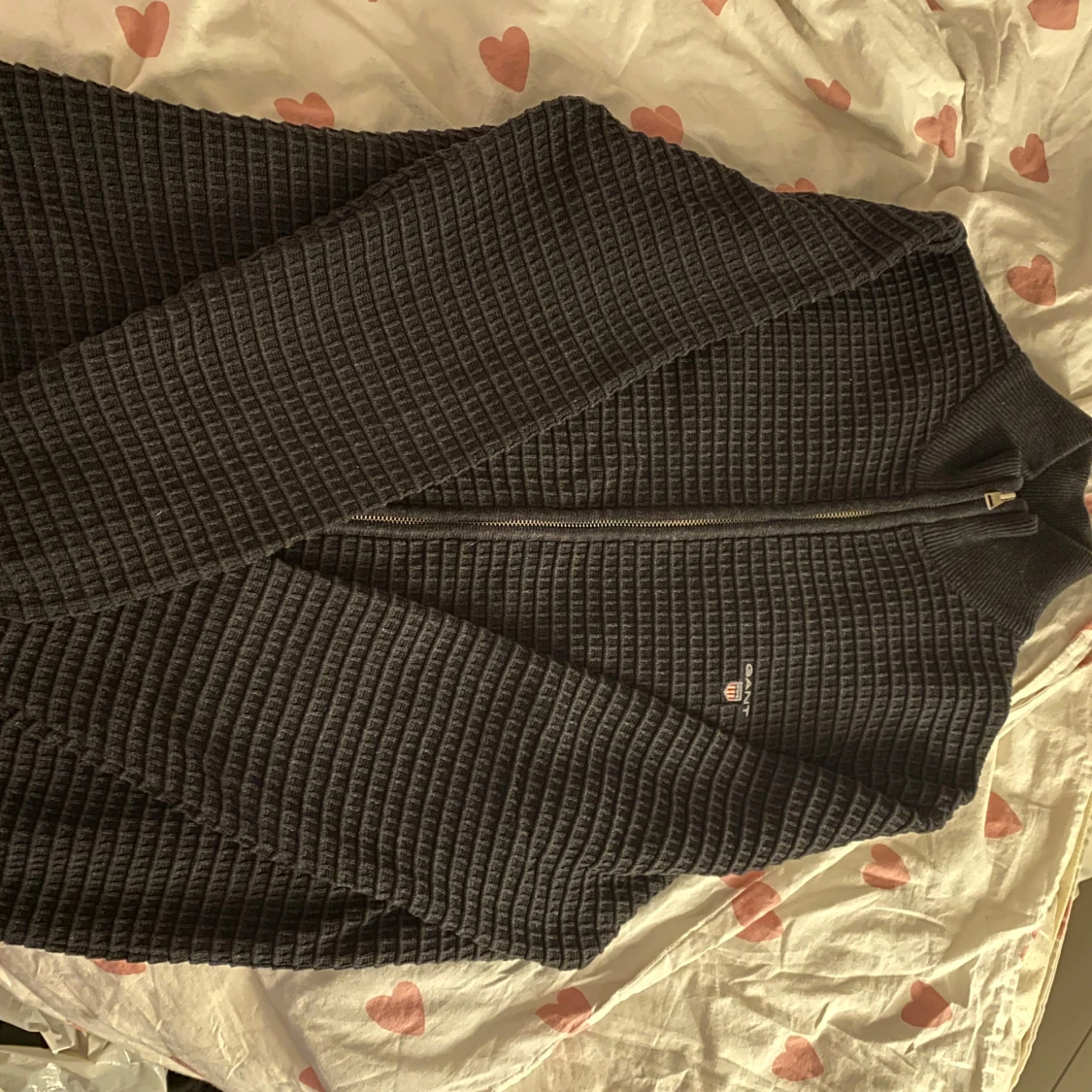 Svart ribbad tröja från GANT