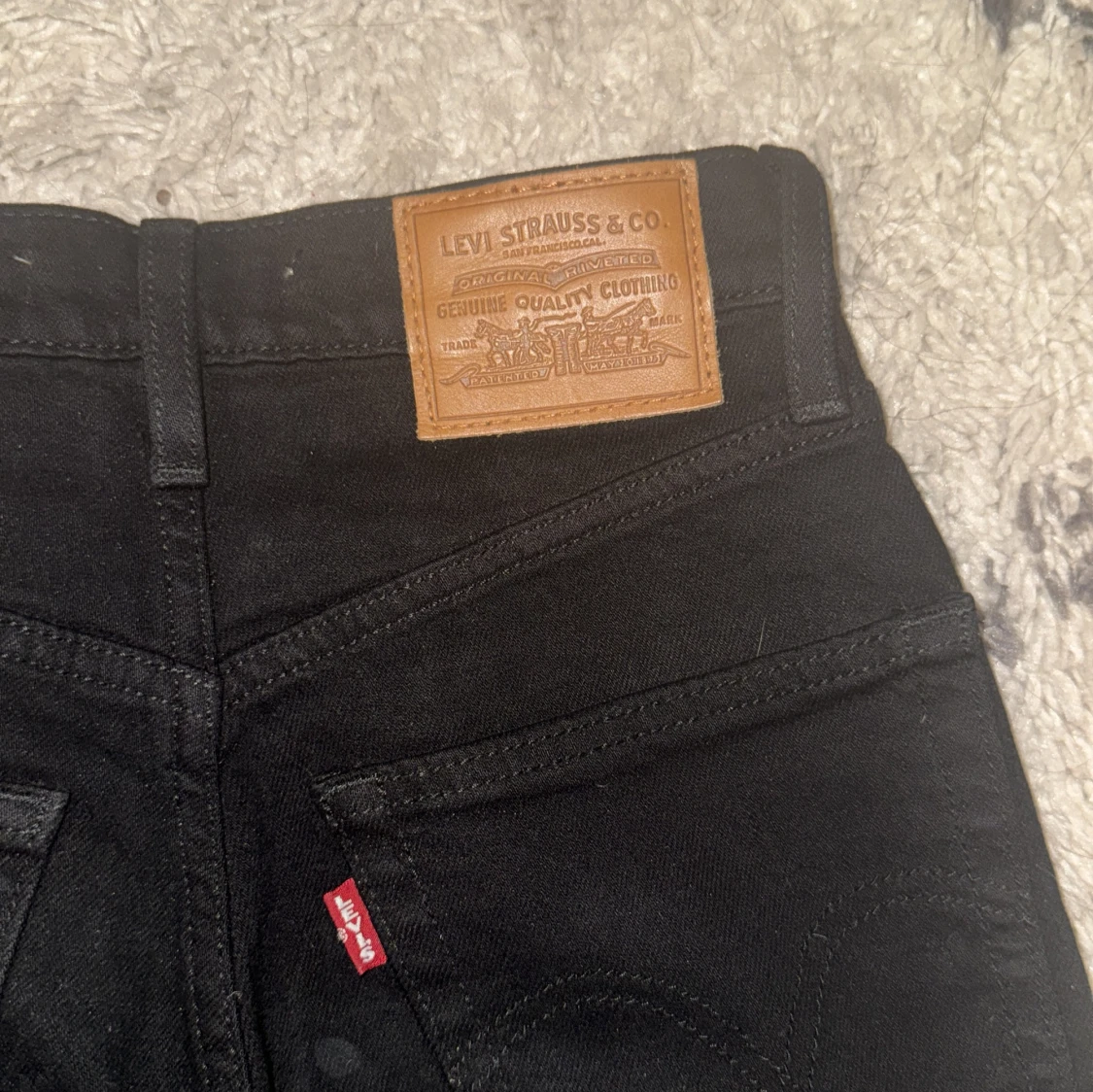 Svarta Levi's Ribcage Straight Jeans - 91