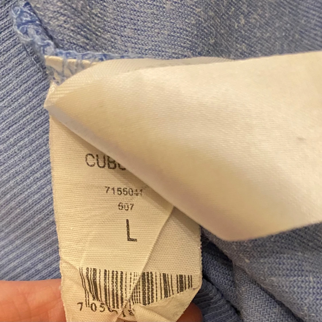 Ljusblå huvtröja med dragkedja från Cubus L - 92