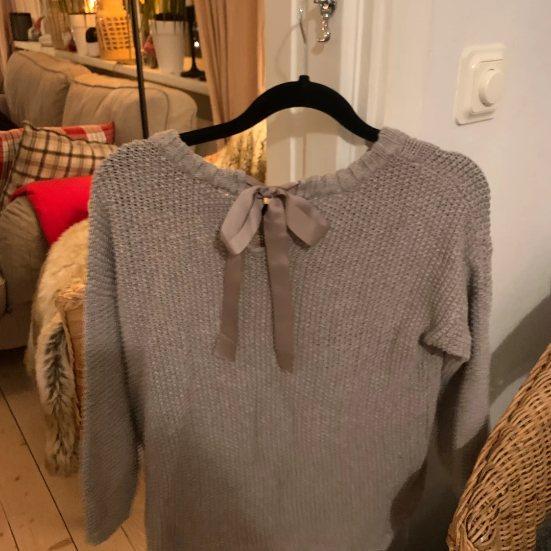 Grå stickad tröja från Oui - 92