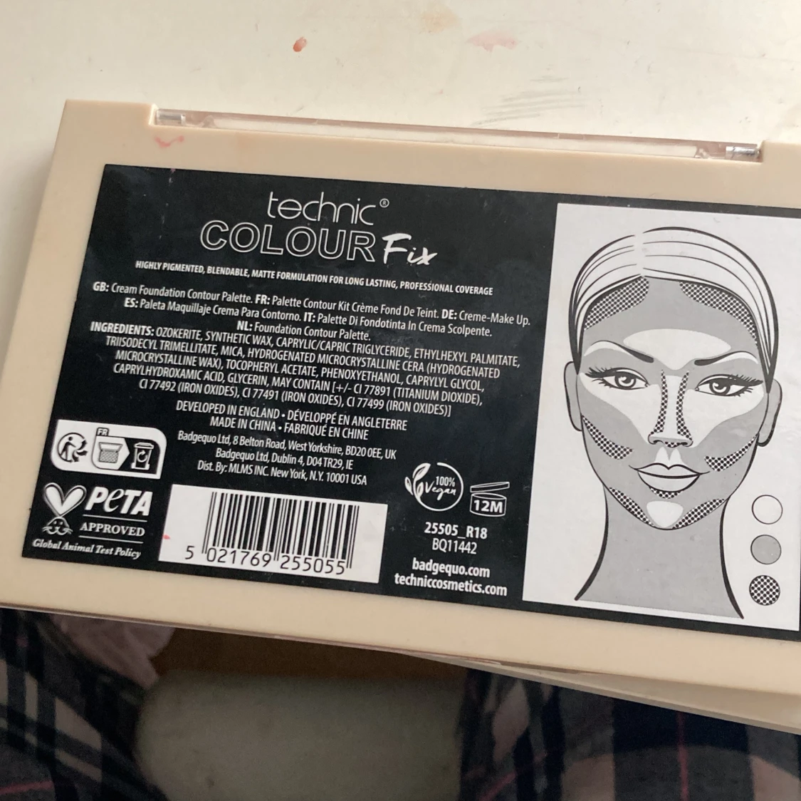 Technic Colour Fix Cream Foundation Contour Palette - 93