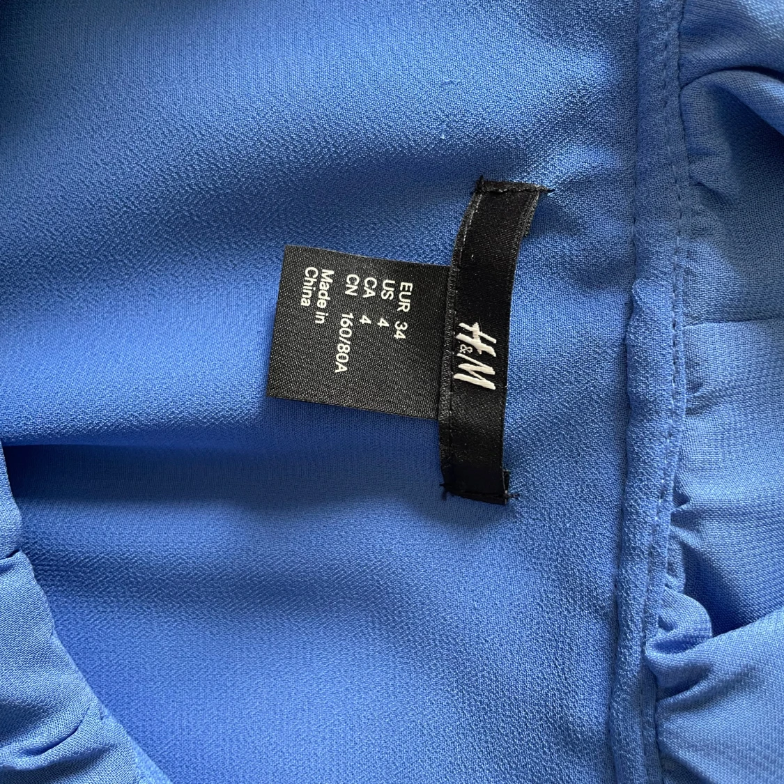 Blå volangtopp - 91