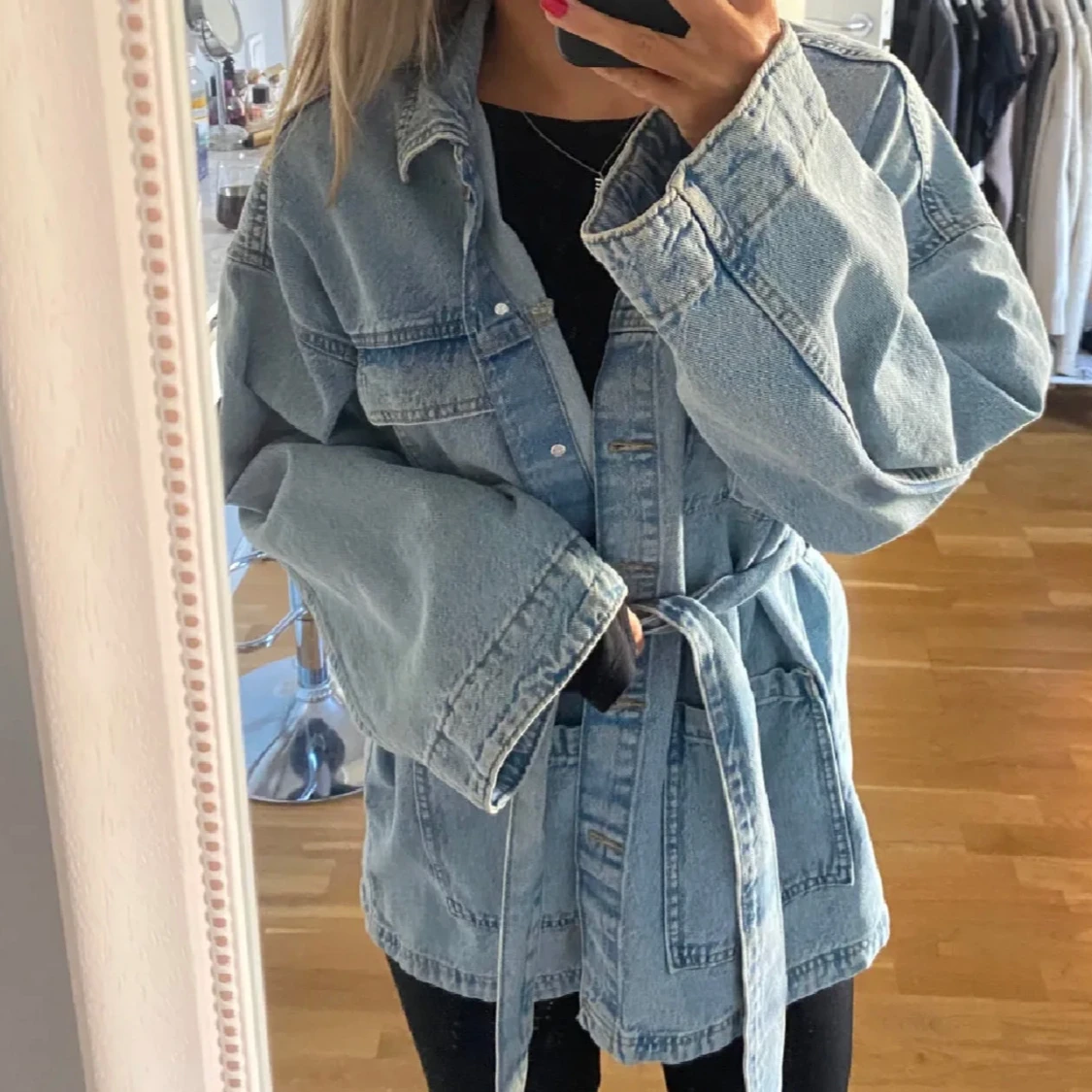 Jeansjacka med knyte - 90