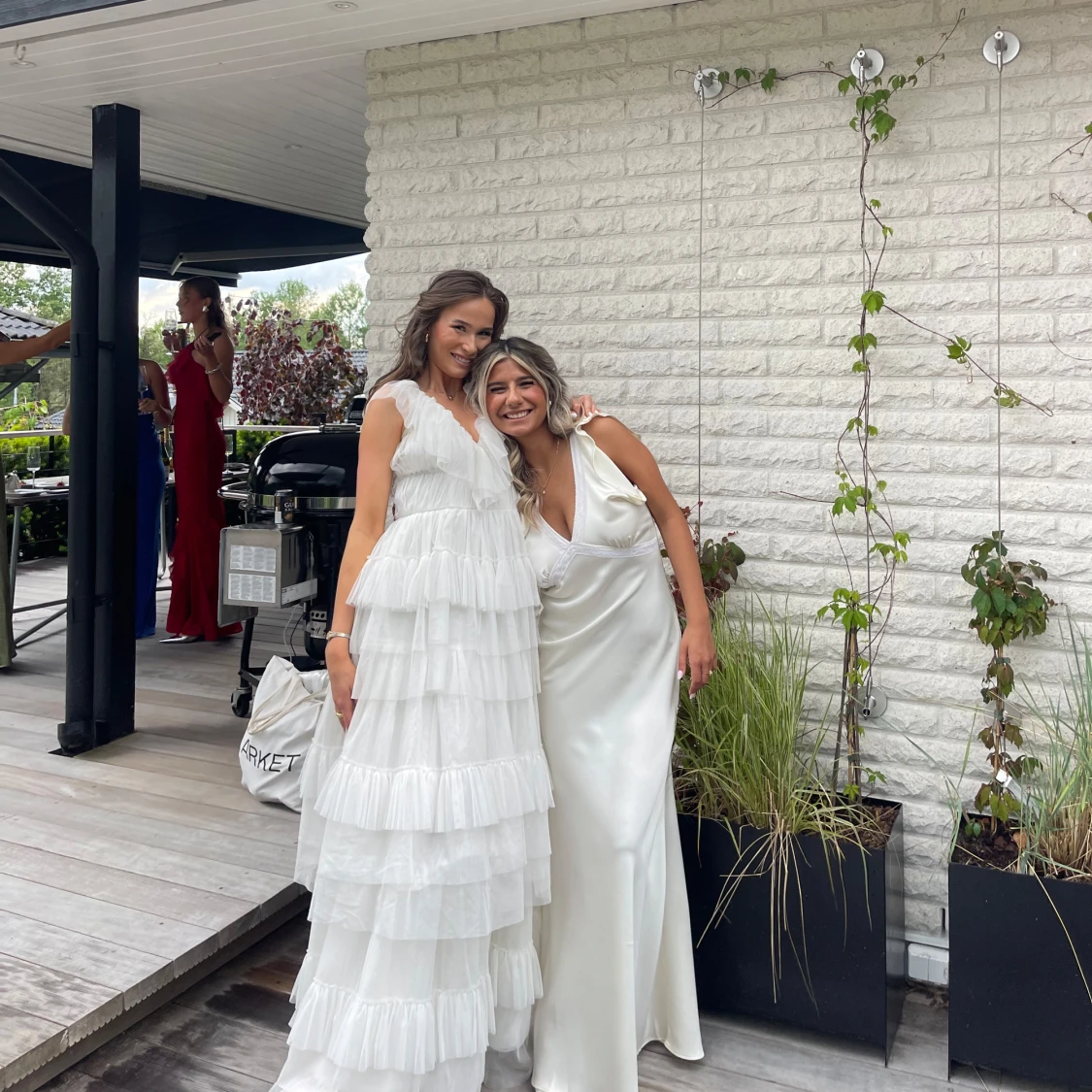 Vit volangklänning - 2