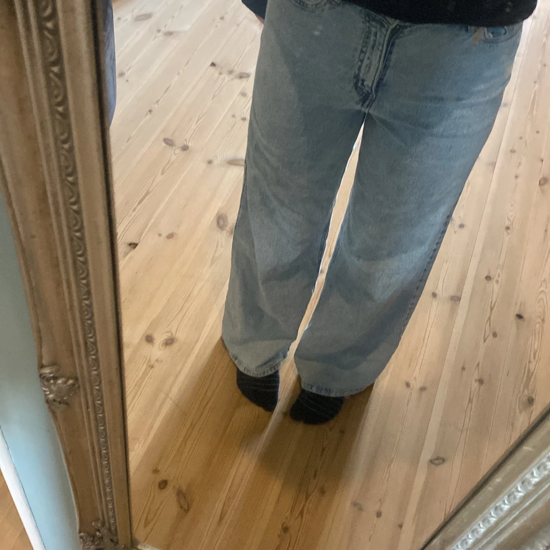 Ljus blåa, högmidjade jeans - 91