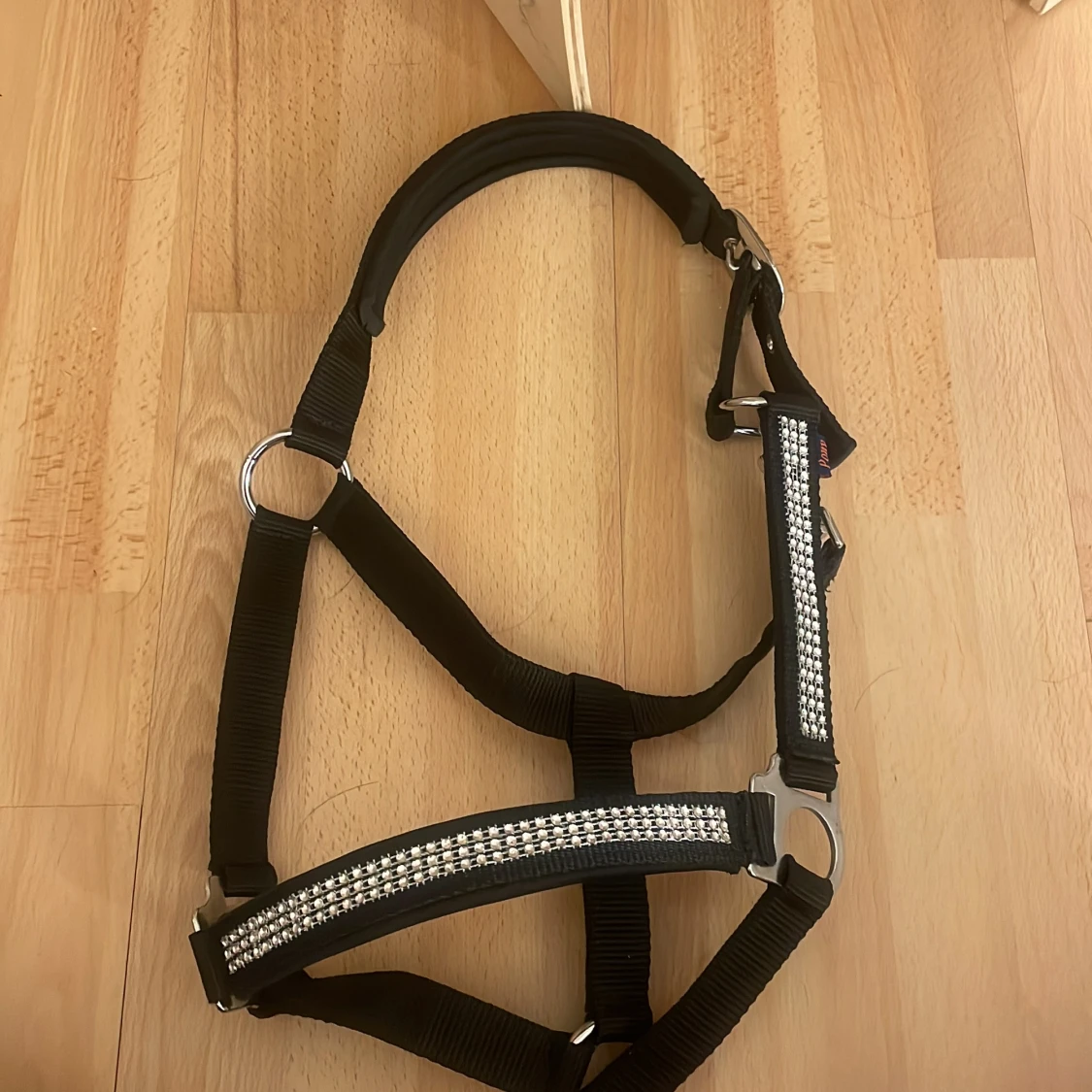 En oanvänd grimma ponny storlek