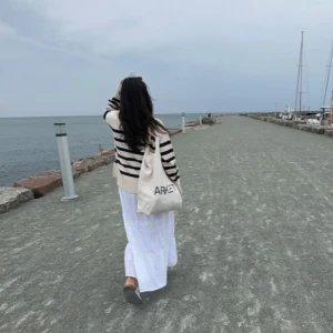 stickad tröja - stickad randig tröja från zara🤍