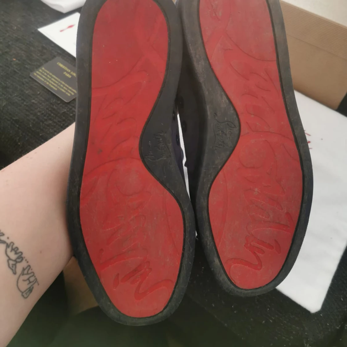 Blå sneakers från Christian Louboutin - 1