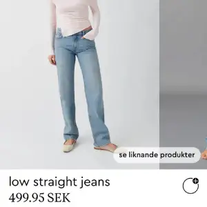 Säljer denna low waist jeans från Gina Tricot i strl 36, prislappen är kvar nypris 499kr