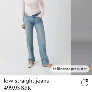 Low waist jeans Gina Tricot  - Säljer denna low waist jeans från Gina Tricot i strl 36, prislappen är kvar nypris 499kr