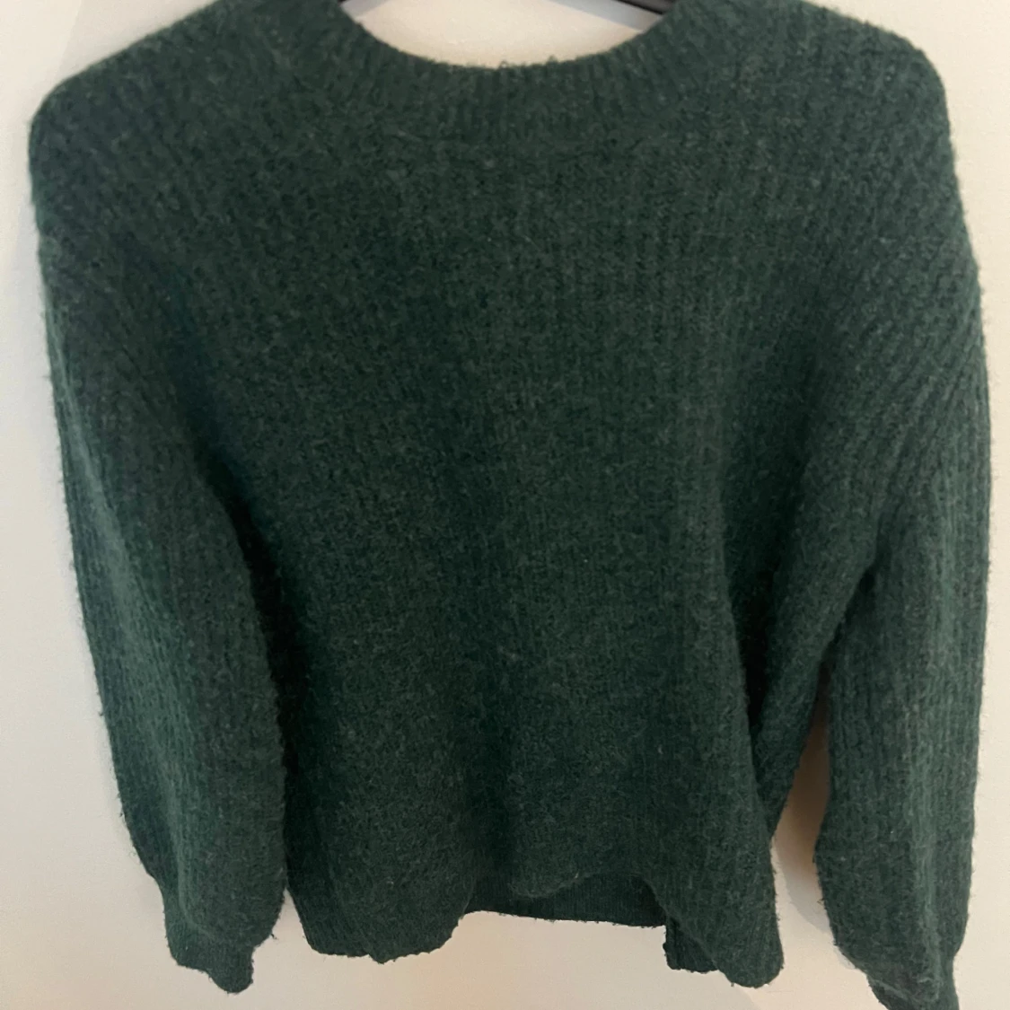 Grön stickad tröja  - 90