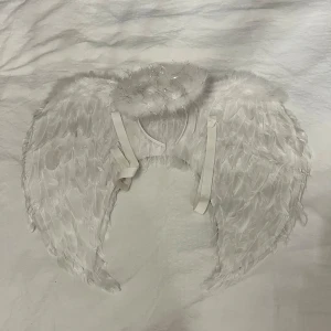 Halloweenkostym  - Ängelvingar och gloriadiadem🤍🤍 Använda en gång