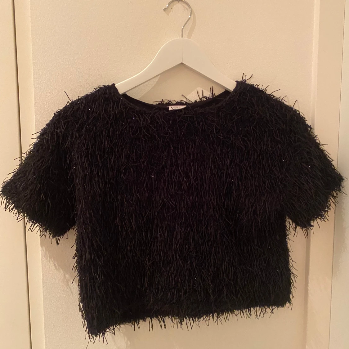 Svart glittrig topp - 91