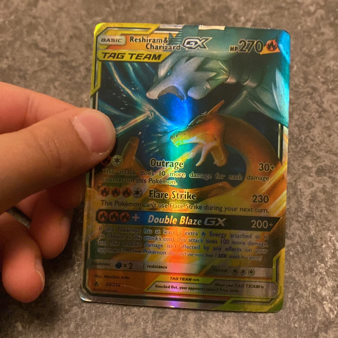 Pokémonkort Reshiram & Charizard GX - 93