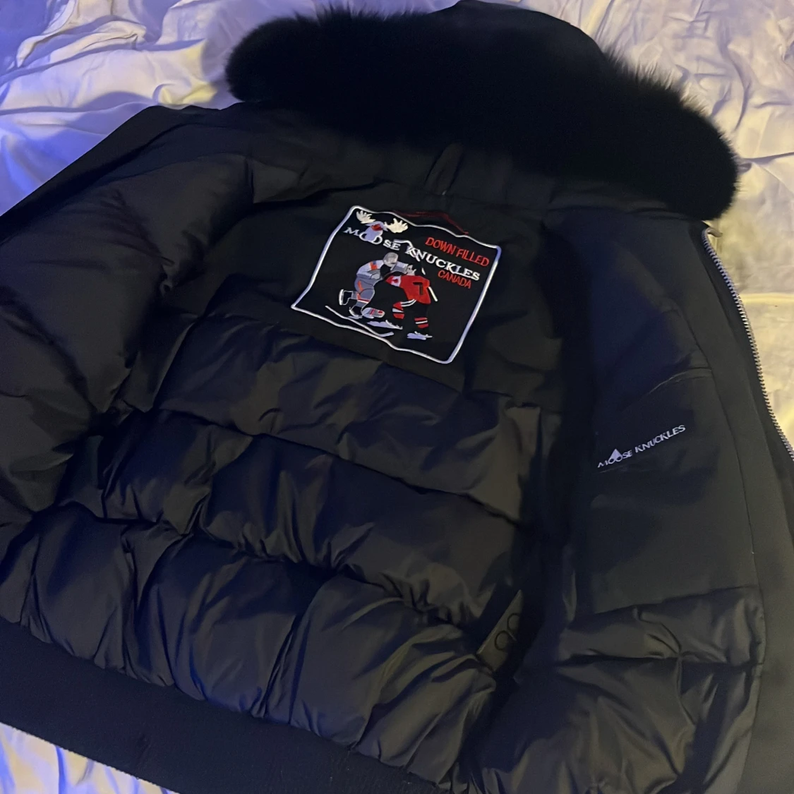 Svart bomber moose jacka - 92