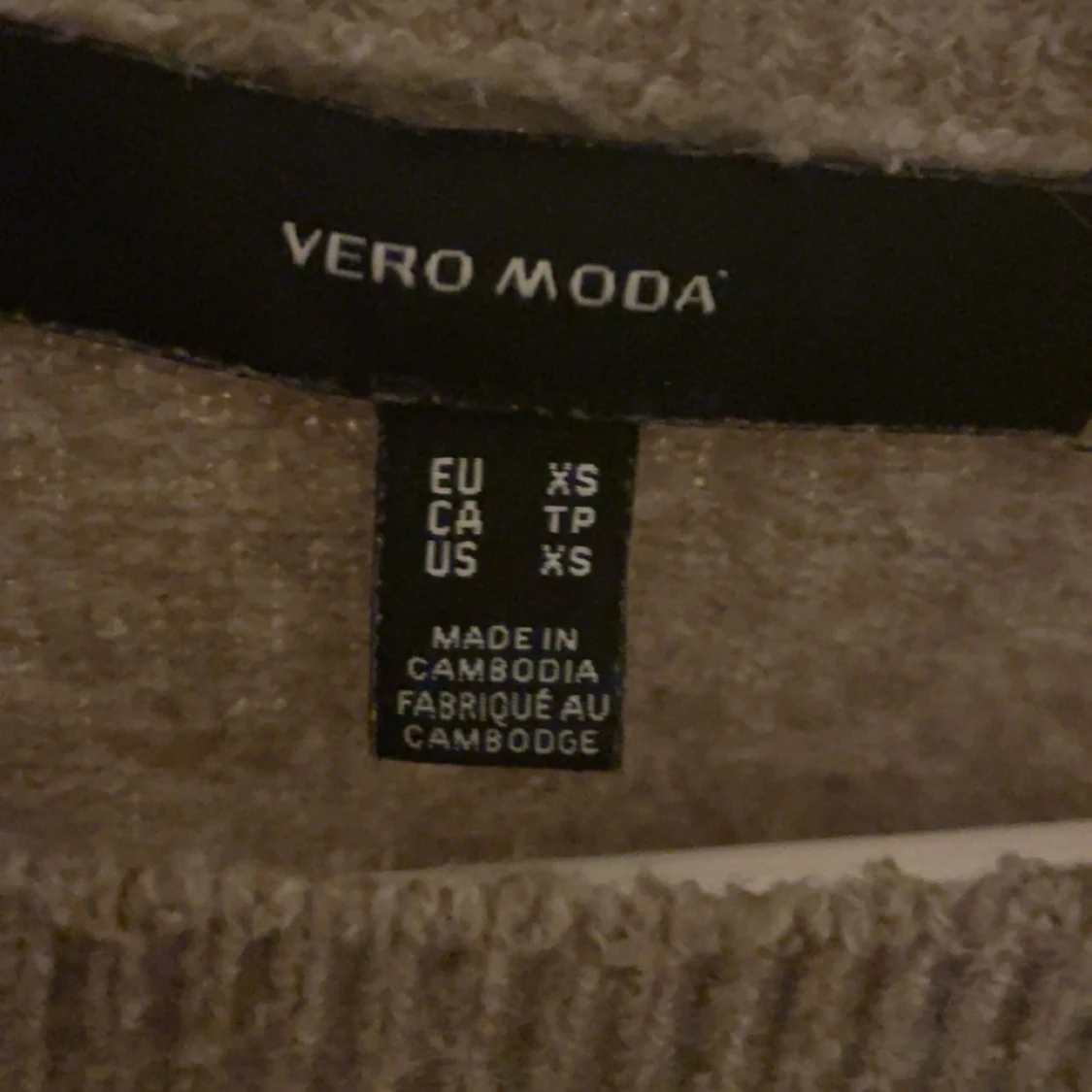 Beige stickad tröja från Vero Moda - 2