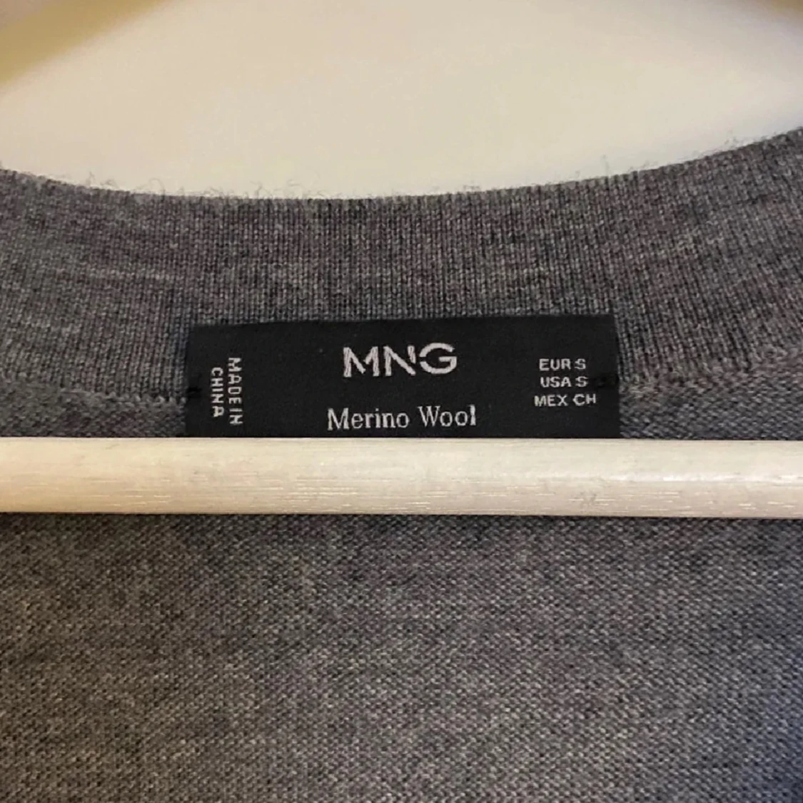 Grå och marinblå kofta från MNG - 1