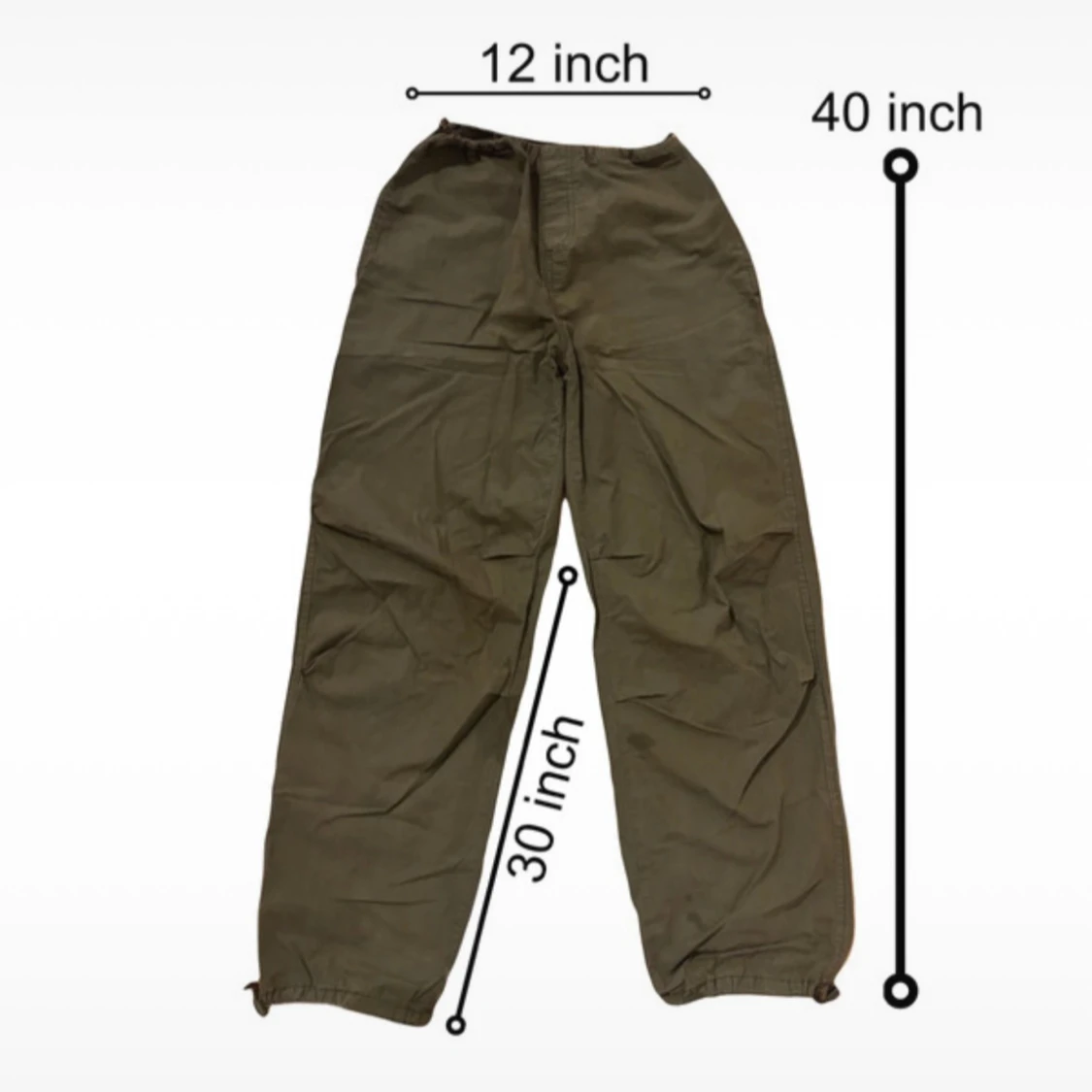 Stradivarious Green Parachute Pants 💚 - 2