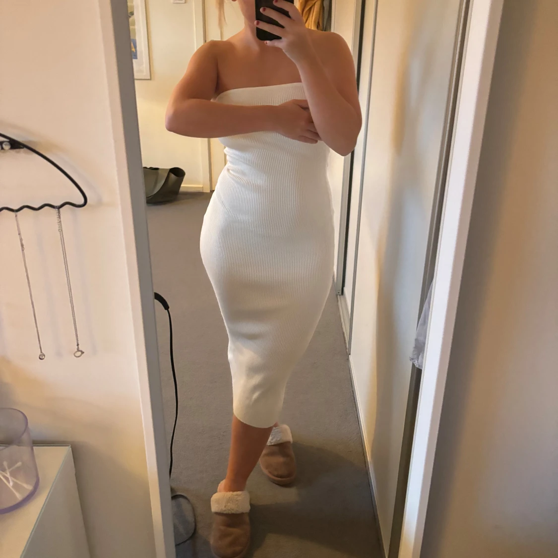 Bandeau klänning hm  - 90