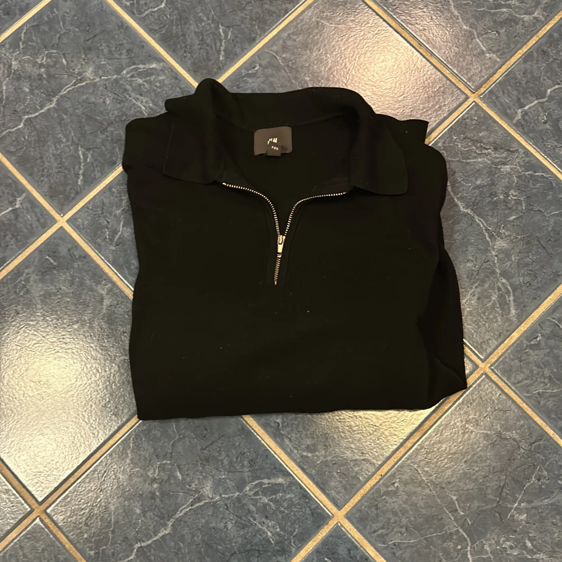 Half zip tjocktröja 