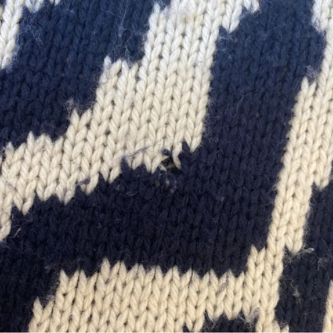 Zebra mönstrad stickad tröja - 91